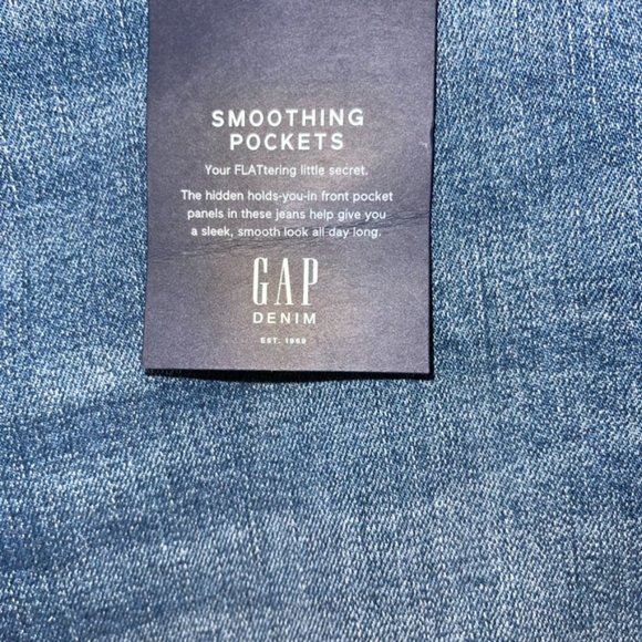 GAP Vintage Stretch Denim Medium Stretch Fabric Cheeky Straight High Rise 20/35P - Picture 12 of 16